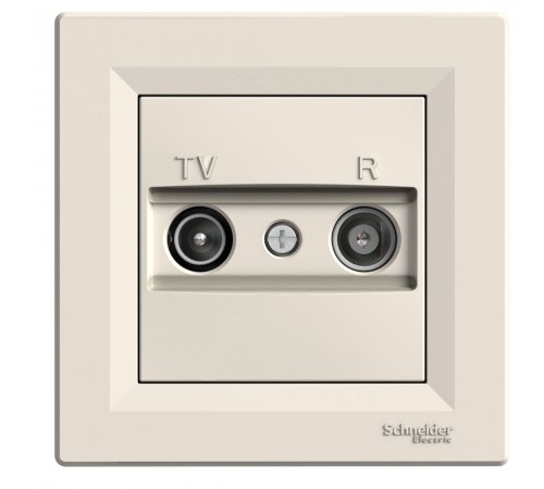 Schneider ASFORA TV/R РОЗЕТКА КІНЦ кремовий EPH3300123