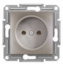 Розетка Schneider Electric Asfora бронза одинарна без заземленням внутрішня EPH3000169