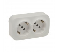Розетка Legrand Forix слонова кістка 2x2к+З без шторок 782463