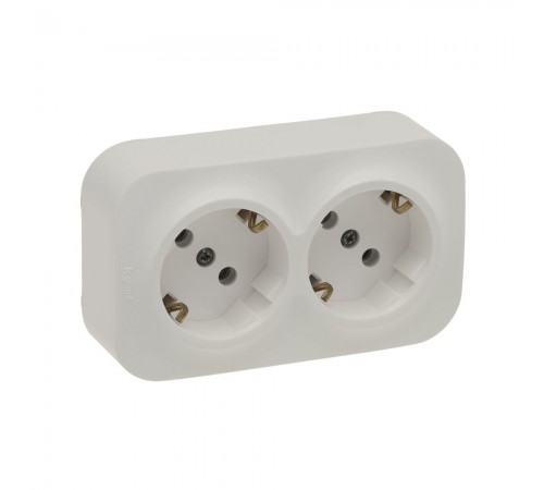 Розетка Legrand Forix слонова кістка 2x2к+З без шторок 782463 Розетка Legrand Forix слонова кістка 2x2к+З без шторок 782463