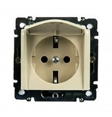 Розетка Legrand Valena Classic слонова кістка з заземленням з кришкою 774322