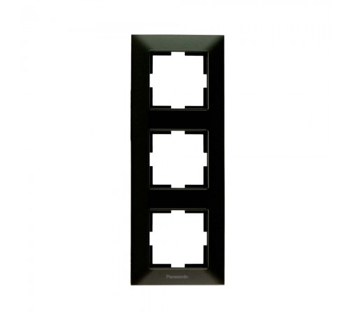 Рамка Panasonic Arkedia Slim потрійна вертикальна чорна WNTF08132BL-UA Рамка Panasonic Arkedia Slim потрійна вертикальна чорна WNTF08132BL-UA