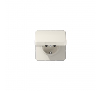 JUNG CD Розетка SCHUKO з кришкою слонова кістка CD1520BFKL