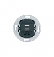 BERKER R.Classic механізм USB-розетка подвійна 230В чорний 260215