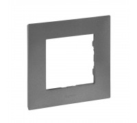 Рамка Legrand Niloe Step 1-постова сталь 863491