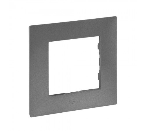 Рамка Legrand Niloe Step 1-постова сталь 863491 Рамка Legrand Niloe Step 1-постова сталь 863491