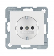 Розетка Berker S.1/B.х з з/к з шторками полярна білизна матова 47231909