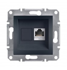 Розетка комп'ютерна Schneider Electric Asfora антрацит RJ-45 UTP 5E внутрішня EPH4300171