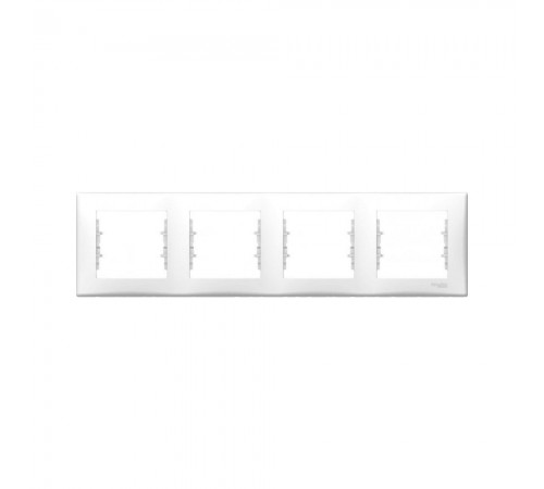Рамка Schneider Electric Sedna біла 4-кратна SDN5800721