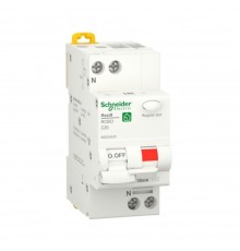 Диференційний автомат Schneider Electric Resi 9 1P+N 20A C 30mA АC 6kA R9D25620