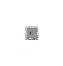 Legrand Valena Classic Розетка 2хUSB Алюміній 770270