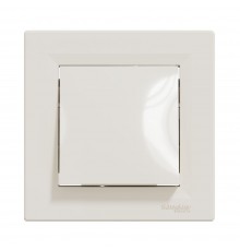 Кнопковий вимикач Schneider Electric Asfora крем самозажимний EPH0700123