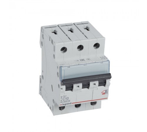 LEGRAND Автоматичний вимикач, 6kA, C 10А 3П 404054