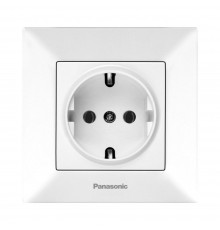 Розетка Panasonic Arkedia Slim біла із заземленням WNTC02022WH-UA