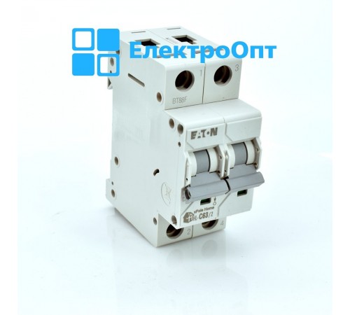 Автоматичний вимикач EATON 2p, 4,5кА HL-C63/2