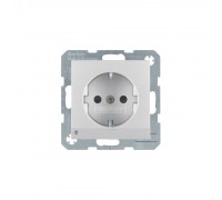 BERKER S.x/B.x механізм Розетка з з/к з зах.від дітей з LED-підсвіткою 16А/250В алюміній 41091404