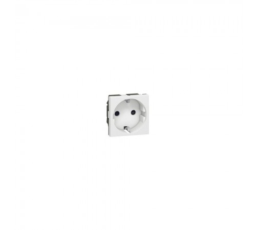 Legrand Legrand MOSAIC Розетка електрична 2К+З зі шторками (16А, 250В~, гвинтові клеми, німецький стандарт) 2модуля, колір Білий 077211 Legrand Legrand MOSAIC Розетка електрична 2К+З зі шторками (16А, 250В~, гвинтові клеми, німецький стандарт) 2модуля, колір Білий 077211