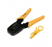 Кліщі для затискання телефонних і мережевих штепселів VOREL L=195mm RJ45 RJ10 RJ11 45504