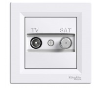 Schneider ASFORA РОЗЕТКА TV-SAT ПРОХ 4дБ білий EPH3400221