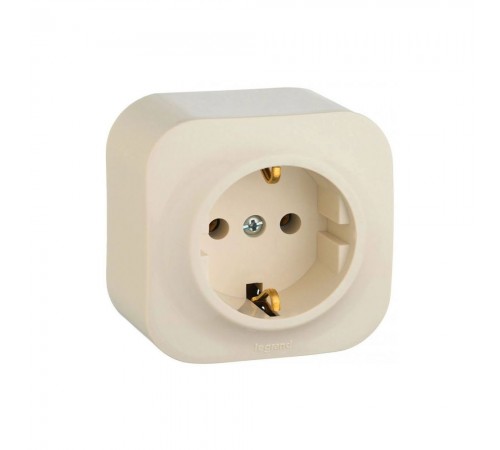 Legrand Forix Розетка 2К+З без шторок, Слонова кістка 782441