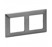 Legrand Valena LIFE Рамка 2 пости Сталь 754152