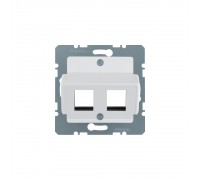 BERKER S.x/B.x накладка для модулів Modular Jacks "Krone" пол.білий 14641909
