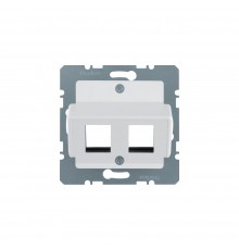 BERKER S.x/B.x накладка для модулів Modular Jacks "Krone" пол.білий 14641909