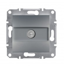 Розетка телевізійна Schneider Electric Asfora сталь ТV кінцева внутрішня EPH3200162