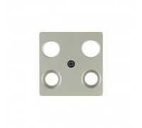 BERKER K.5/ARSYS накладка для ТВ-розетки 4 отвори сталевий лак 148304