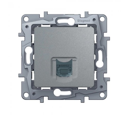 Розетка комп'ютерна Legrand Etika RJ45 Cat.5е UTP алюміній 672441 Розетка комп'ютерна Legrand Etika RJ45 Cat.5е UTP алюміній 672441