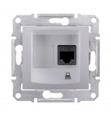 Розетка комп'ютерна Schneider Electric Sedna алюміній RJ-45 внутрішня 5E SDN4300160