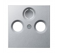 GIRA Накладка антенная розеткака System 55 под алюминий 086926 GIRA