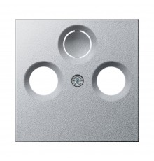 GIRA Накладка антенная розеткака System 55 под алюминий 086926 GIRA