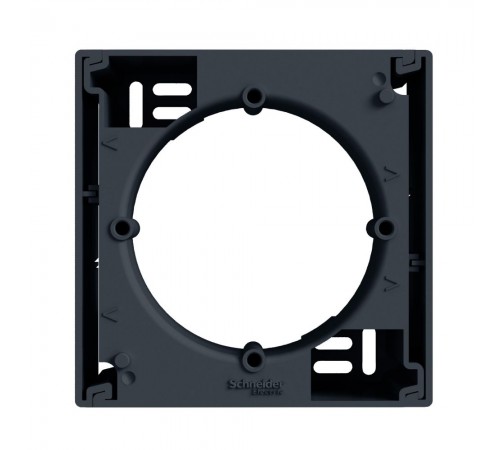 Коробка Schneider Electric Asfora антрацит для зовнішнього монтажу одиночна EPH6100171