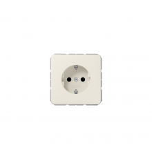 JUNG CD Розетка SCHUKO з захисними шторками слонова кістка CD1520KI