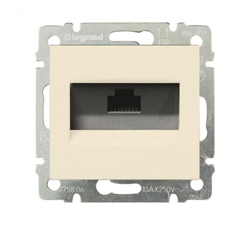 Legrand Valena Classic Розетка інформаційна 1ХRJ45 кат.5е UTP без захватів Слонова кістка 774138