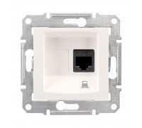 Розетка комп'ютерна Schneider Electric Sedna слонова кістка RJ-45 внутрішня 5E SDN4300123