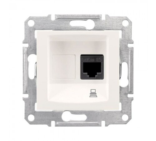 Розетка комп'ютерна Schneider Electric Sedna слонова кістка RJ-45 внутрішня 5E SDN4300123 Розетка комп'ютерна Schneider Electric Sedna слонова кістка RJ-45 внутрішня 5E SDN4300123