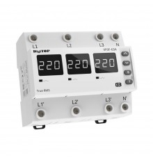 Реле напруги DigiTOP 63А (max 80A) VP-3F63A M6W