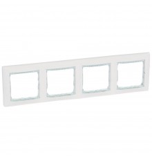 Legrand Valena Classic Рамка 4 пости Білий кристал 774464