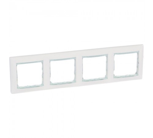 Legrand Valena Classic Рамка 4 пости Білий кристал 774464