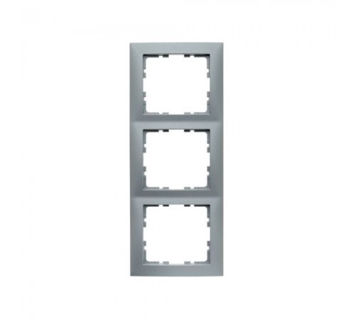 Рамка 3 поста Berker S.1 алюміній 10139939 Рамка 3 поста Berker S.1 алюміній 10139939