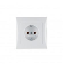 BERKER S.x/B.x механізм Розетка з з/к цільна з рамкою 16А/250В пол.білий 47428989