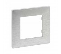 Рамка Legrand Niloe Step 1-постова фактурний алюміній 863891