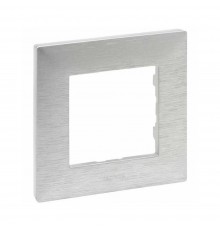 Рамка Legrand Niloe Step 1-постова фактурний алюміній 863891