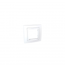 Schneider UNICA Basic рамка 1-а кратна basic (c2) білий/білий MGU2.002.18