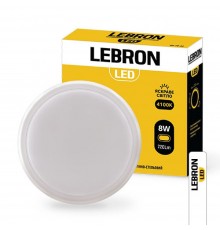 LED світильник з датчиком руху круглий L-WLR-S 8W 210mm 4100K 720Lm IP65 15-37-30 Lebron