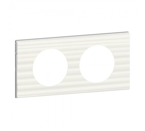 Legrand CELIANE Рамка 2 пости Corian білий рельєф 69012