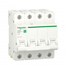 Автоматичний вимикач Schneider Electric Resi 9 6кА С 4p Авт. вим. 4-п. RESI9 32A C (6kA) SCHNEIDER ELECTRIC (C2) R9F12432