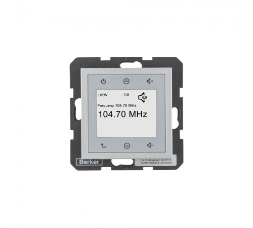 BERKER S.x/B.x механізм Radio Touch без спікера алюміній 28841404